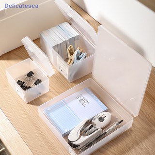 [Delicatesea] กล่องพลาสติกใส ขนาดเล็ก สําหรับใส่โฟโต้การ์ด เครื่องเขียน