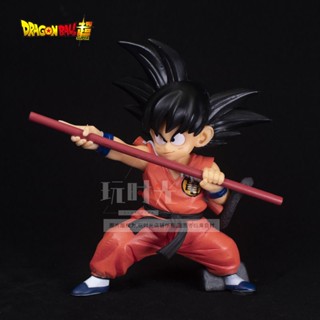 โมเดลฟิกเกอร์ Dragon Ball Son Goku Golden Hoop Stick GK Fascia Douyun ของเล่นสําหรับเด็ก