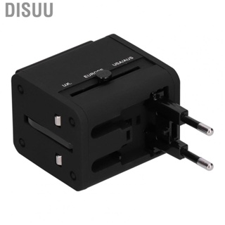 Disuu Worldwide Travel Adapter  Durable Intelligent Reduce Transmission Loss International Power Adapter with USB Port for UK EU for US AU