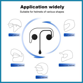 ชุดหูฟังมอเตอร์ไร้สาย 5.0 กันน้ํา สําหรับหมวกกันน็อค รถจักรยานยนต์