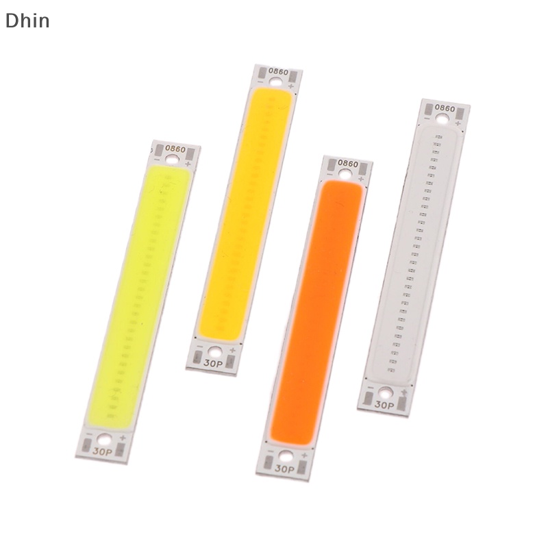 [Dhin] 3V-4V 60 มม.8 มม.LED COB Strip 1W 3W Warm Cold White Blue Red COB LED Light Source สําหรับ DI