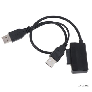 Iwo อะแดปเตอร์แปลงสายเคเบิ้ล USB 2 0 13Pin เป็น USB-A USB 2 0 Type-A เป็น 13Pin 7+6 สําหรับโน้ตบุ๊ก CD-ROM