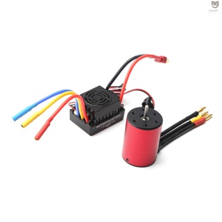 Ctoy มอเตอร์ไร้แปรงถ่าน 3900KV 3650 กันน้ํา พร้อม 60A ESC 2-3S Lipo 5.8V 3A BEC สําหรับรถบังคับ 1/8 1/10