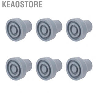 Keaostore Rubber Cane Tips  19mm 6pcs Easy To Install Soft Odorless for Three Legged Canes