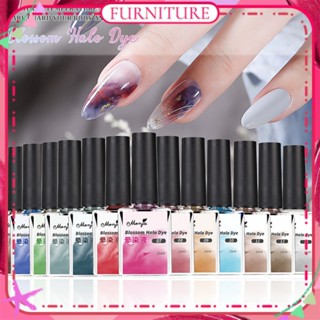 ♕ Monja Nail Blossom Halo Dye Liquid Morandi Watercolour Natural Effect Quick Halo Dyeing Phototherapy Gel Nail Art For Nail Shop 13colors เฟอร์นิเจอร์