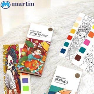 MARTIN สมุดระบายสี พร้อมสี และแปรง DIY ของเล่นสําหรับเด็ก