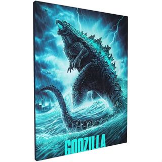 Godzilla ภาพโปสเตอร์ ภาพมอนสเตอร์ ผ้าแคนวาส สไตล์โมเดิร์น สําหรับตกแต่งผนังบ้าน ห้องนั่งเล่น ห้องนอน