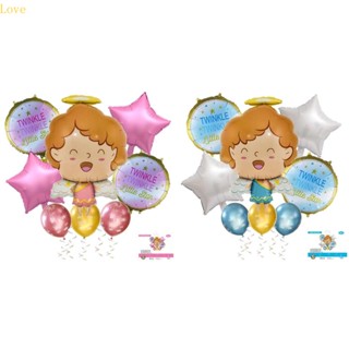 Love Little Angel ลูกโป่งฟิล์มอลูมิเนียม สําหรับตกแต่งปาร์ตี้ DIY