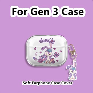 【Ĕĕ】เคสหูฟัง แบบนิ่ม ลายการ์ตูนน่ารัก สําหรับ Gen 3 Gen 3