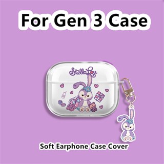 【จัดส่งรวดเร็ว】เคสหูฟัง แบบนิ่ม ลายการ์ตูนน่ารัก สําหรับ Gen 3 Gen 3