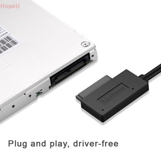 [HopeU] อะแดปเตอร์แปลงสายเคเบิ้ล USB 2.0 Mini Sata II 7 + 6 13Pin สําหรับแล็ปท็อป CD DVD