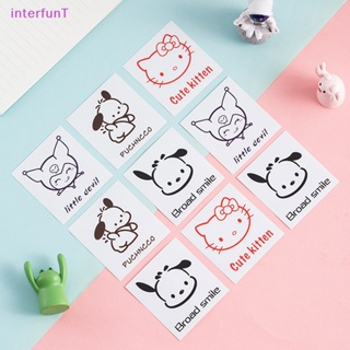 [InterfunT] สติกเกอร์ ลายการ์ตูน Hello Kitty Kuromi น่ารัก สําหรับตกแต่งสมุดไดอารี่ 10 ชิ้น [ใหม่]