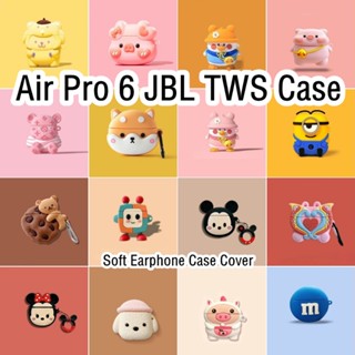 พร้อมส่ง!  เคสหูฟัง แบบนิ่ม กันกระแทก ลายการ์ตูน สําหรับ Air Pro 6 JBL TWS Air Pro 6 JBL TWS