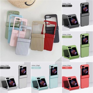 เคสโทรศัพท์มือถือ Pc แบบแข็ง ป้องกัน ประดับมุก วิบวับ สําหรับ Samsung Z Flip 5 Z Flip 4 Z Flip 3 Z Flip 5 4 3