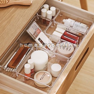 Square Rectangle Desktop Transparent Jewelry Storage Cosmetics Tools Stationery Organizer Boxes