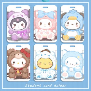 Sanrio พวงกุญแจ จี้รูป Kuromi Pochacco Hello Kitty น่ารัก สร้างสรรค์ พร้อมสายคล้อง สําหรับนักเรียน [CAN]