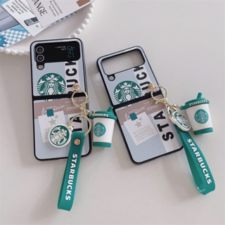 เคสโทรศัพท์มือถือ ซิลิโคน กันกระแทก พร้อมจี้รูปแก้วน้ํา สําหรับ Samsung Z flip 4 5G Z flip 3 Z flip 5