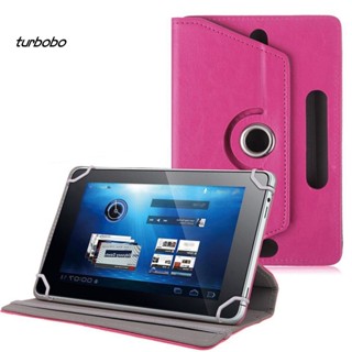 Turbobo เคสแท็บเล็ตหนังเทียม หมุนได้ 360 องศา พร้อมขาตั้ง สําหรับแท็บเล็ต PC