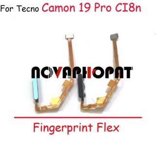 Novaphopat สายเคเบิลเซนเซอร์สแกนลายนิ้วมือ สําหรับ Tecno Camon 19 Ci6 Ci6n 19 Pro CI8 CI8n