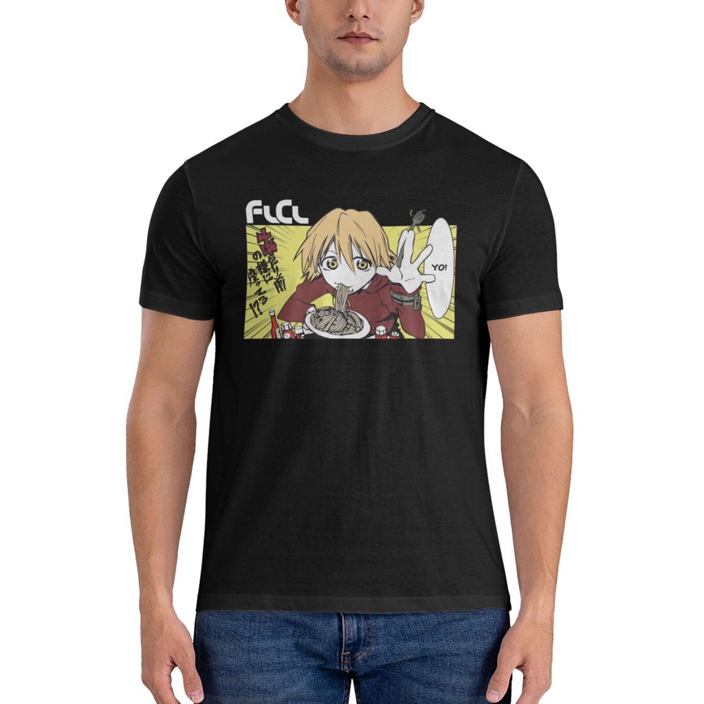 1999 Flcl Fooly อะนิเมะการ์ตูน Gatax Blusa Masculina Haruko Yo Tee สวมใส่แปลกใหม่