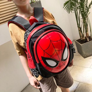 กระเป๋าเป้สะพายหลัง น้ําหนักเบา ลายการ์ตูน Spider-Man น่ารัก สําหรับเด็กผู้ชาย อายุ 3-6 ปี