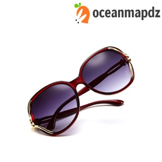 OCEANMAPDZ แว่นตากันแดด ป้องกันรังสียูวี กรอบขนาดใหญ่ ลายดอกไม้ แบบเรียบง่าย สําหรับผู้ชาย และผู้หญิง