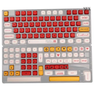 Nex ปุ่มกดคีย์บอร์ดเล่นเกม EVA DYE-SUB สําหรับ MX- Switches 136 ชิ้น