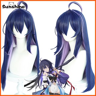 Manmei Game Honkai: Star Rail Seele วิกผมคอสเพลย์ วิกผมยาว 73 ซม. สีฟ้า สีดํา สีม่วง คอสเพลย์ อะนิเมะ วิกผมคอสเพลย์ วิกผมสังเคราะห์ ทนความร้อน