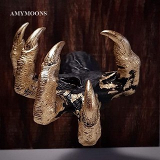 Amymoons ประติมากรรมเรซิ่น รูปแม่มด สไตล์โกธิค สร้างสรรค์ สําหรับแขวนเสื้อผ้า กระเป๋า กุญแจ ตกแต่งบ้าน