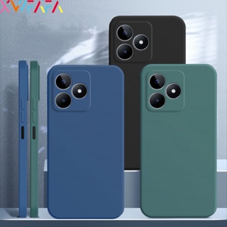 เคสโทรศัพท์มือถือ ซิลิโคนเหลว กันกระแทก หรูหรา สําหรับ Realme C53 C55 GT Neo 5 SE 10 Pro+