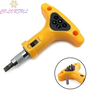 【COLORFUL】Ratchet Screwdriver Ratchet Wrench Simple 1 Screwdriver Handle Brand New