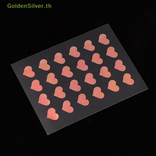 Goldensilver แผ่นสติกเกอร์เลเซอร์คาร์ดิออยด์ ไฮโดรคอลลอยด์ ลบรอยแผลเป็นจากสิว เพื่อความงาม 24 ชิ้น