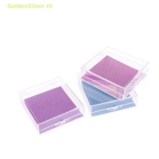 Goldensilver กล่องเก็บเล็บปลอม สีเงิน สําหรับตกแต่งเล็บ TH