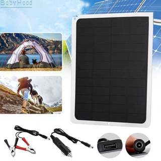 【Big Discounts】12V 10W Portable Solar Panel Charger For Car Battery Maintenance Charger#BBHOOD