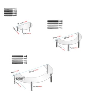 [Homyl] ชั้นวางของอะคริลิค 3 ชั้น สําหรับวางเครื่องสําอาง ขนมหวาน คัพเค้ก ของสะสม