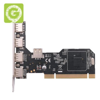 อะแดปเตอร์การ์ดขยายชิป PCI เป็น USB2.0 PCI เป็น 5 USB2.0 480Mbp HUB NEC