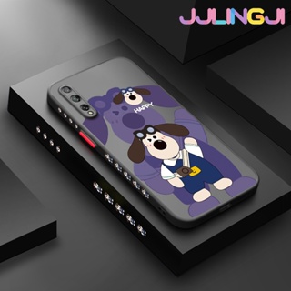 เคสโทรศัพท์มือถือ ซิลิโคน ใส กันกระแทก ลายการ์ตูนสุนัขแฮปปี้ สําหรับ Huawei Y8P P Smart S