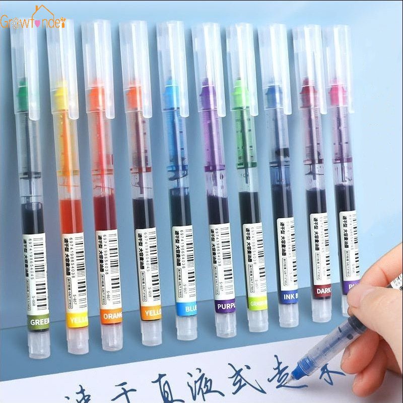 ปากกาเจล 0.5 มม. แห้งเร็ว คุณภาพสูง ความจุขนาดใหญ่ 10 สี สําหรับนักเรียน สํานักงาน โรงเรียน