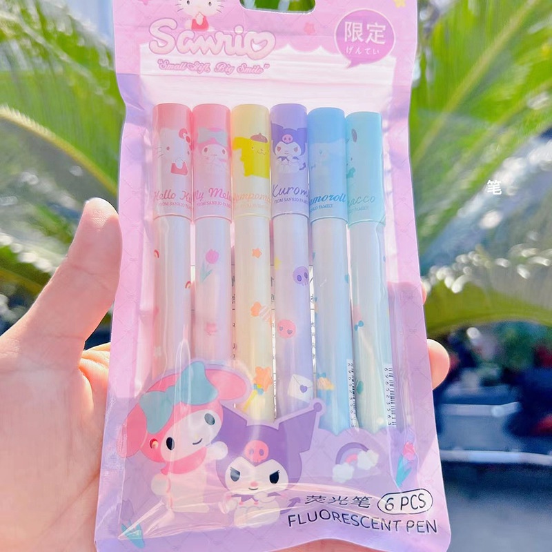 หวานแสงสีชุดปากกาเรืองแสงนักเรียนจุดสําคัญเครื่องหมายบัญชีมือสีเครื่องหมายปากกาจิตรกรรมกราฟฟิตีปากกาชุด