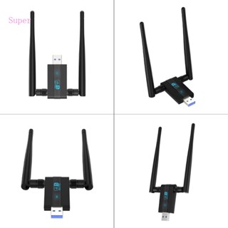 Best อะแดปเตอร์รับสัญญาณ Wifi USB3 0 การ์ด 1300Mbps Dual-Band 2 4G 5G