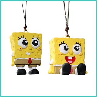 จี้กระจกมองหลังรถยนต์ ลายการ์ตูน Spongebob สําหรับตกแต่งบ้าน รถบรรทุก