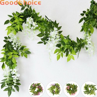 【Good】Ivy Garland Artificial Flowers Artificial Wisteria Flower Vine Durable【Ready Stock】