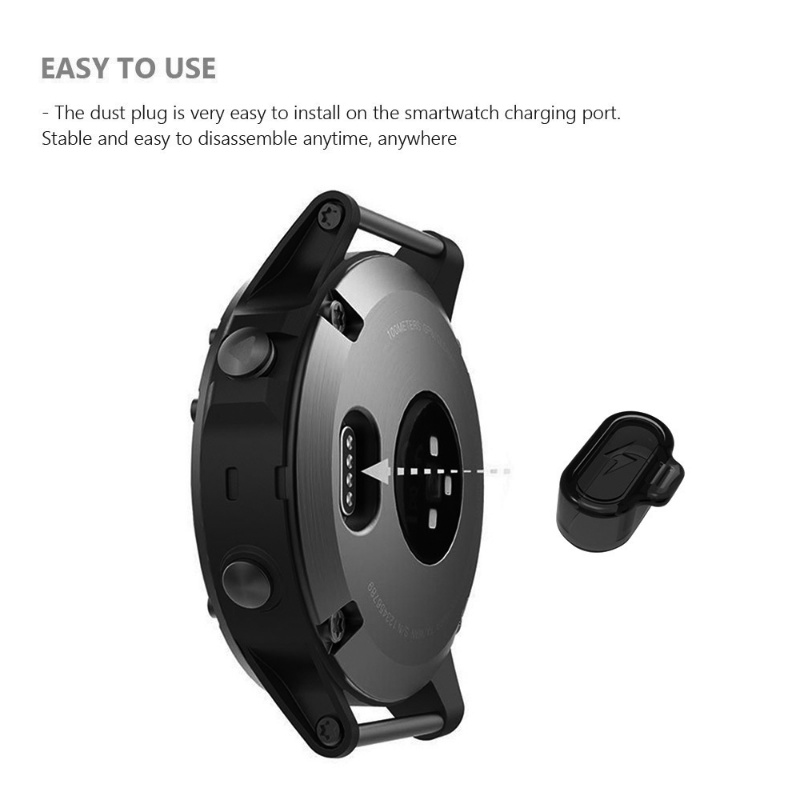 [ขายดี] ฝาครอบพอร์ตชาร์จ กันฝุ่น ซิลิโคนนิ่ม สําหรับ Garmin Forerunner 955 945 255 Fenix 7 7S 7X 6 6S 6X