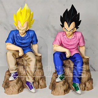 ส่งฟรี พร้อมส่ง โมเดลฟิกเกอร์ รูปปั้นอนิเมะ Dragon Ball Vegeta แบบลําลอง เหมาะกับของขวัญ สําหรับตกแต่งเสื้อผ้า