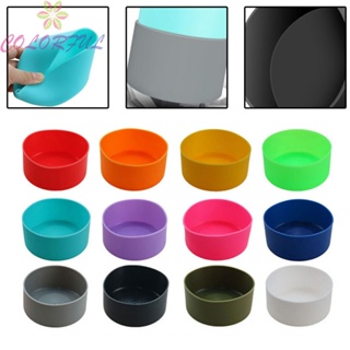 【COLORFUL】Protective Cover Non-slip Silicone Water Cup Accessories Cup Base Bedroom.