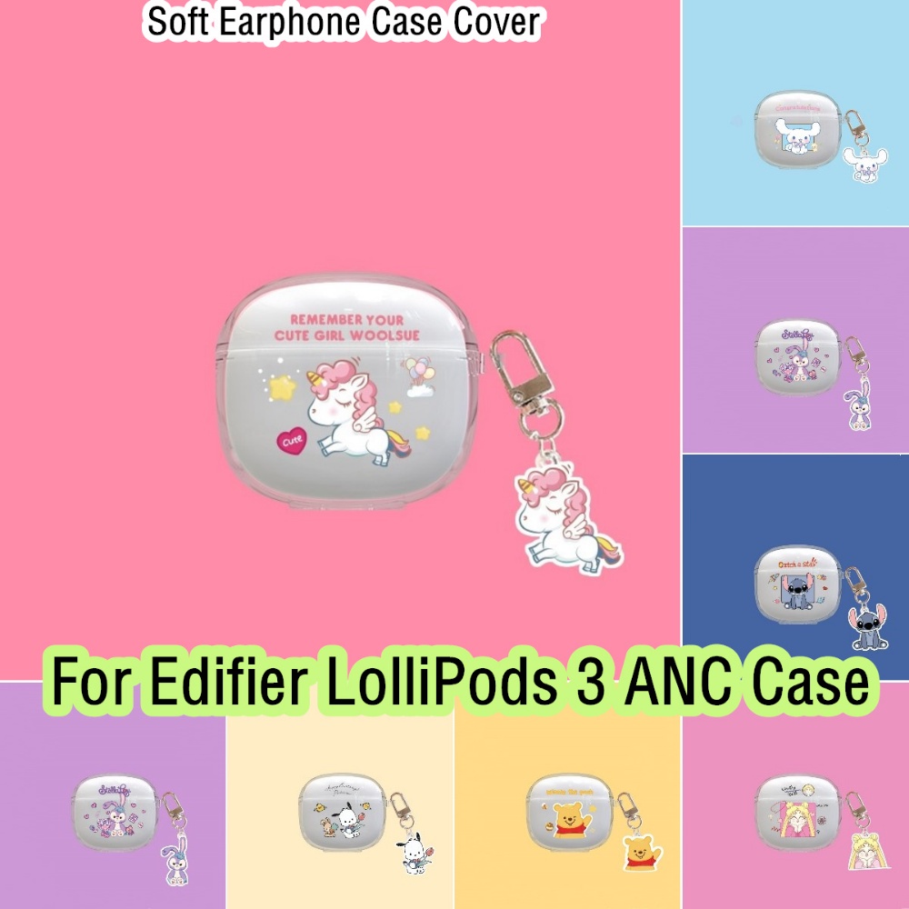 สําหรับ Edifier LolliPods 3 ANC กรณีไอเดียอินเทรนด์สําหรับ Edifier LolliPods 3 ANC ปลอกหูฟังแบบนุ่มฝ