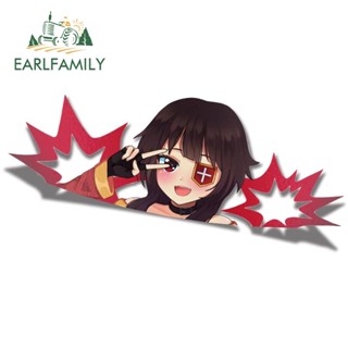 Earlfamily สติกเกอร์ไวนิล ลายอนิเมะ Megumi Peek ขนาด 13 ซม. x 5.2 ซม. สําหรับติดตกแต่งรถยนต์ ตู้เย็น