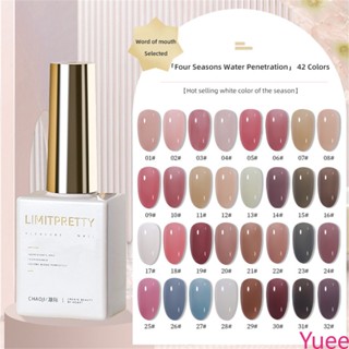 Limitpretty ใหม่ Phototherapy เจลทาเล็บ 2023 ฤดูร้อนยอดนิยมฤดูใบไม้ผลิ Naked Pink Water ผ่านเจล Red Nail Salon yuee