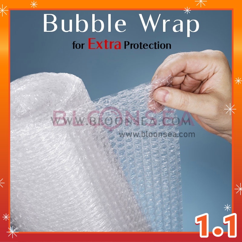 Bubble Wrap สําหรับการป้องกันพิเศษเพิ่มบน Air Bubbles Tube Roll Wrapping Service Clear Bungkusan Fra