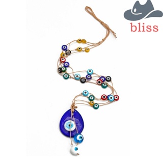 BLISS จี้ตาชั่วร้าย เชือกพวงกุญแจ โทรศัพท์ นําโชค เชือก สายคล้องโทรศัพท์มือถือ กระเป๋า จี้ งานฝีมือ แฮนด์เมด เครื่องประดับตกแต่งรถ พวงกุญแจตาชั่วร้าย